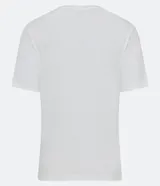 Remera verde esmeralda de algodón, con cuello redondo y mangas cortas.