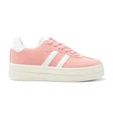 Championes deportivos American Sport color rosa con plataforma blanca y detalles en blanco.