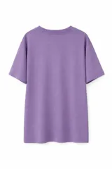 Remera negra de algodón con cuello redondo y mangas cortas, presenta la frase 'Don't text me' estampada en el centro del pecho con tipografía cursiva blanca.