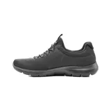 Championes deportivos Skechers Summits - Summer Blush de color negro, confeccionados con parte superior de malla transpirable y cordones elásticos. Incorporan plantilla acolchada Skechers Memory Foam y suela flexible con absorción de impactos.