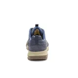 Sneakers Caterpillar modelo Hex Ready Lo, color azul con suela beige y marrón, con pasadores de cordones y la inscripción "Caterpillar" en el lateral.