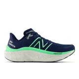 Championes de running New Balance Fresh Foam X Kaiha Road, color azul marino con detalles en verde agua y blanco.