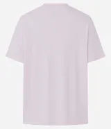 Remera Blue Steel de corte boxy, con cuello redondo y mangas cortas. Confeccionada en algodón, presenta un diseño liso y holgado.