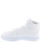 Championes Puma Caven Mid de caña alta, color blanco con detalles en dorado.