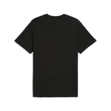 Remera Puma Scuderia Ferrari Tonal Shield de manga corta y cuello redondo en color negro, con el escudo característico de la marca estampado en el pecho en tono tonal.