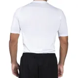 Remera térmica de manga corta Umbro, color negro, con cuello redondo y logo de la marca estampado en el pecho.