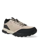 Championes de trekking Topper modelo Grove, con diseño robusto en combinación de colores beige y negro. Presentan capellada de malla y refuerzos sintéticos, cordones jaspeados y suela de goma con relieve para mayor tracción.