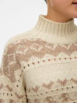 Cardigan de punto con estampado animal print, cuello en V y cierre frontal de botones. Presenta un diseño de textura suave y corte holgado.