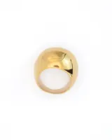 Anillo chunky dorado de acero quirúrgico hipoalergénico.
