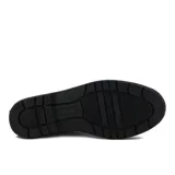 Bota de lluvia negra estilo Chelsea, con elásticos laterales y tirador trasero.