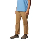Pantalón de corte recto con rodillas articuladas, bolsillos laterales y traseros, y trabillas para cinturón. Confeccionado con tecnología de protección solar UPF 50 y repelencia al agua y manchas.