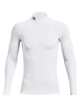 Remera térmica de compresión Under Armour con cuello alto, manga larga y diseño ergonómico. Confeccionada en tejido de doble capa con interior cepillado y paneles de malla elástica para ventilación estratégica.