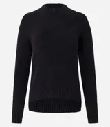 Suéter de punto texturizado con cuello redondo y mangas largas con sisa caída. Presenta un diseño liso y holgado, ideal para un estilo casual y versátil.