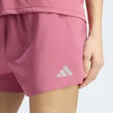 Short de running Adidas Adi365 Essentials, color rosa, con diseño liviano, calzoncillo interior de sujeción y logo reflectante de la marca en la pierna.