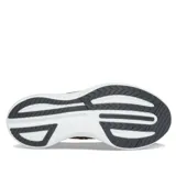 Championes de running Saucony Endorphin Speed, color negro con detalles dorados y suela blanca.