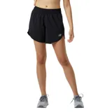 Short de running New Balance Accelerate 5 Inch, color negro, con cintura elástica y logo reflectivo en la pierna.