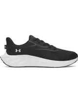 Championes de running Under Armour Ascend color negro con entresuela blanca y detalles del logo en el talón.