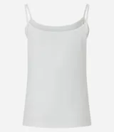 Musculosa básica Cortelle en color beige, con escote redondo y tirantes finos, confeccionada en poliamida con elastano.