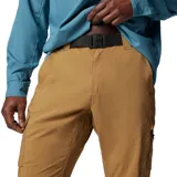 Pantalón cargo Columbia modelo Silver Ridge Utility color marrón tostado, con múltiples bolsillos y tecnología Omni-Shade y Omni-Wick.