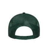 Gorra de béisbol New Era modelo League Ess Trucker Neyyan, color verde oscuro con logo de los New York Yankees bordado en blanco.