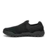 Zapatillas Caterpillar Hex + Slip On negras sin cordones, con capellada de gamuza recubierta de PU, forro de malla interior hecho con residuos industriales 100% reciclados, plantilla moldeada de espuma de PU, suela de goma duradera y con gran tracción y construcci

