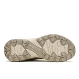 Championes Merrell Speed Strike 2 color beige y gris, con capellada sintética y de malla, cordones y cinta 100% reciclados, cuello acolchado, talón y puntera protectores, presilla en el talón y suela de goma con tracción duradera.