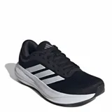 Championes Adidas Response Runner 2, color negro con las tres tiras características en blanco en los laterales y entresuela blanca amortiguada.
