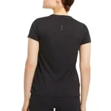 Remera deportiva Puma de mujer color gris jaspeado, de manga corta y cuello redondo. Cuenta con tecnología dryCELL para eliminar la humedad y mantenerte fresca y seca.