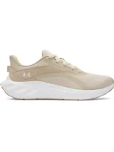 Championes de running Under Armour modelo Ascend, color beige con entresuela blanca. Presentan parte superior de malla transpirable con refuerzos en el mediopié, amortiguación Charged+ en la mediasuela y suela de goma resistente.