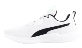 Championes Puma Resolve Smooth, color blanco con detalles en negro y suela blanca.