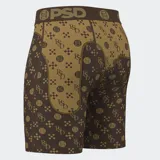 Calzoncillos bóxer PSD con estampado de un rostro de caricatura con dientes afilados y logo de la marca en la cintura.