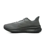 Championes deportivos American Sport modelo Bevan, color gris, con diseño de malla texturizada y suela gruesa negra con amortiguación de memory foam.
