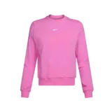 Buzo deportivo rosa de cuello redondo y mangas largas, con logo de Nike bordado en el pecho.
