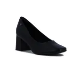 Zapato de tacón cuadrado Ramarim, color negro, con capellada lisa y forro interno.