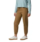 Pantalón jogger Columbia modelo Roc Ripstop, color marrón, con cintura elástica ajustable con cordón, bolsillos frontales tipo cargo y puños elásticos en los tobillos.