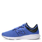 Championes deportivos New Balance modelo DRFT, confeccionados en malla técnica transpirable color azul con detalles en negro. Presentan el logo característico en los laterales, cierre con cordones y suela blanca con base negra.