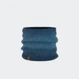 Cuello polar Buff Knitted, tejido de punto con degradado de azul oscuro a celeste.