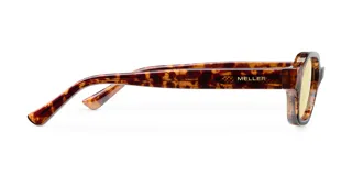 Gafas de sol unisex con montura fina y angular color carey, lentes ovaladas amarillas, protección UV400 y lentes polarizadas alemanas con recubrimiento Antiscratch y Superhydrophobic.