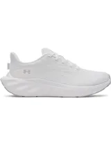 Championes de running Under Armour modelo W Ascend, color blanco con parte superior de malla transpirable y suela con amortiguación Charged+ Cushioning.