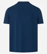 Remera masculina azul marino, de manga corta y cuello redondo, confeccionada en modal con un corte holgado para mayor comodidad.