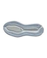 Championes de running Salomon Aero Glide 4, color negro con suela blanca alta y amortiguada. Presenta capellada de malla transpirable sin costuras y el nombre de la marca impreso en el lateral.