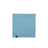 Cuello térmico de polar Buff, color celeste, diseñado para brindar protección contra el frío en actividades al aire libre.