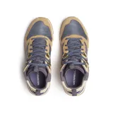 Bota de media caña Merrell Alpine 83, color beige y azul, con cordones y suela de goma.