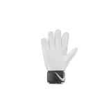 Guantes de fútbol Nike Goalkeeper Match para adulto, color blanco con detalles en rojo y negro. Cuentan con acolchado suave y superficie lisa para mejor agarre en condiciones secas y mojadas.