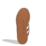 Championes Adidas Grand Court Alpha 00S de mujer, color bordó con tiras laterales en tono natural y detalles metálicos dorados. Confeccionados en gamuza con cordones anchos y suela de goma.