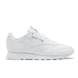 Championes Reebok Classic Leather de cuero blanco, con logo de la marca en el lateral y suela de goma.