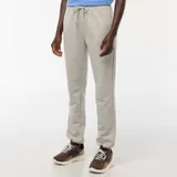 Pantalón de jogging gris con cintura elástica ajustable con cordón.