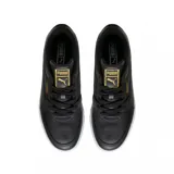 Championes Puma CA Pro Classic II, color blanco con detalles dorados.