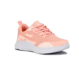 Championes de running Avia modelo Factor para mujer, color rosado con suela blanca. Presenta capellada de malla transpirable, cordones tono sobre tono y detalles de la marca en el lateral y la lengüeta.