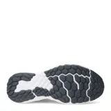 Championes New Balance Evoz Fresh Foam para hombre, color gris oscuro con detalles en verde lima y celeste en la entresuela. Presentan el logo 'N' plateado en el lateral y tecnología Fresh Foam.